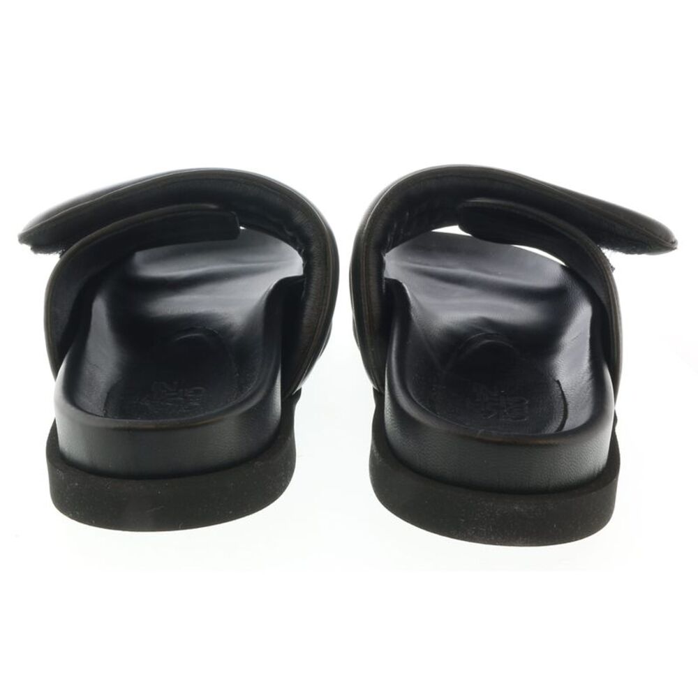 Gia Borghini Black Padded Leather Slides - Picture 4 of 4